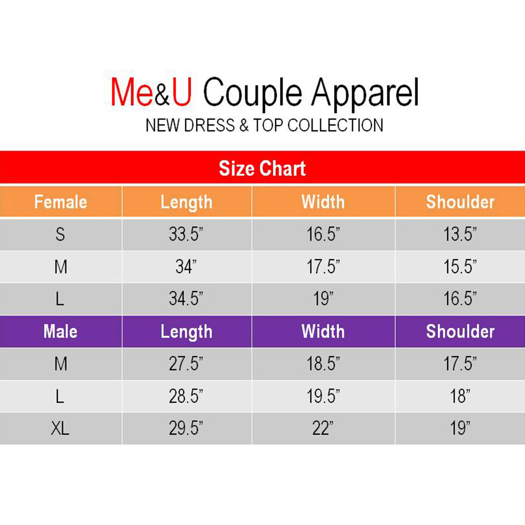001_Love (Red) Couple Dress and Top – Me&U